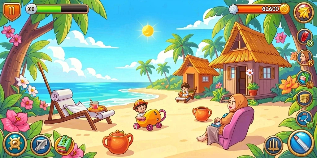 Fitur multiplayer yang memungkinkan bersosialisasi.
